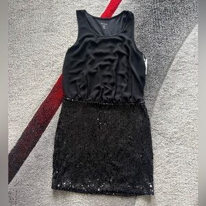 Kensie Black Sequin Slip Dress